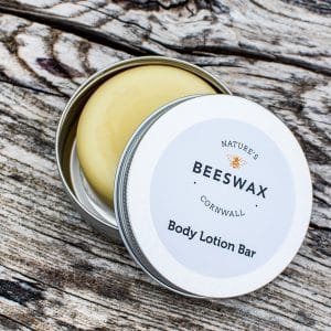 image of beeswax body lotion bar