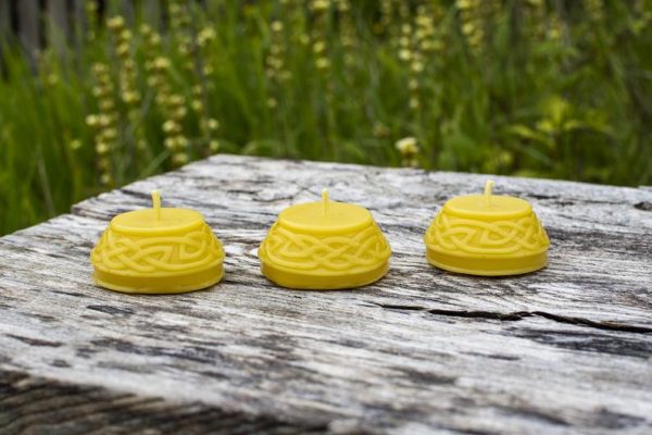 image of beeswax candles celtic