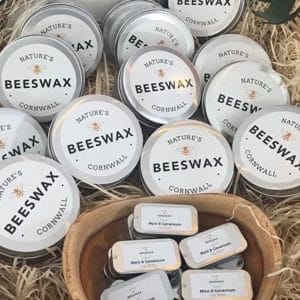 image of beeswax for skincare tins
