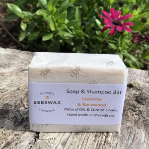 image of beeswax soap shampoo bar lavender